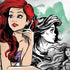 Disney Princess Ariel Sketch Art Surface Book 2 13.5in Skin